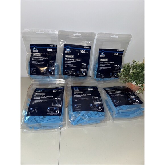 6 PACK - Tile Leveling System 100 WEDGE B Project Source 1690487 =600 Total NEW - Picture 1 of 4